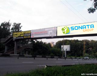 реклама на мостах, реклама ан арках, арка, размещение наружной рекламы в Киеве и Киевской области, арки Киев, арки по приемлемым ценам, эффективность арок, реклама на мостах цены киев
