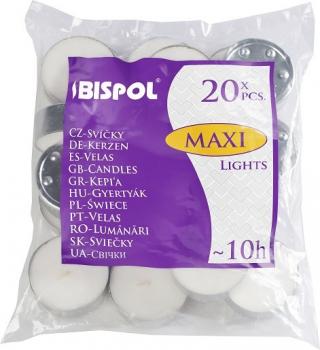 Свічки чайні Bispol Maxi Lights 2,4 см 20 шт