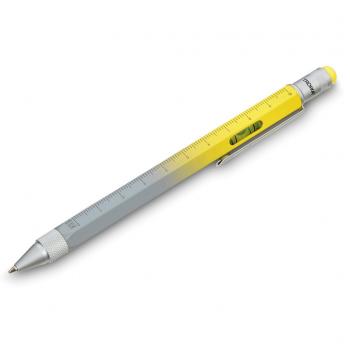 Шариковая многозадачная ручка construction со стилусом, линейкой, отверткой и уровнем,