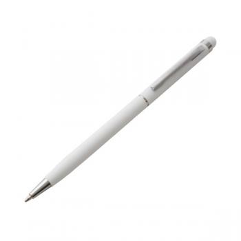 Ручка металлическая со стилусом STELA, зеркальный лого