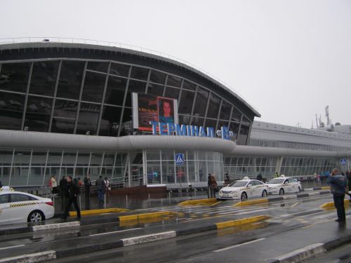 реклама на видеоборде на аэропорту Борисполь