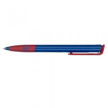 Ручка шариковая "super-soft" сине-красная 