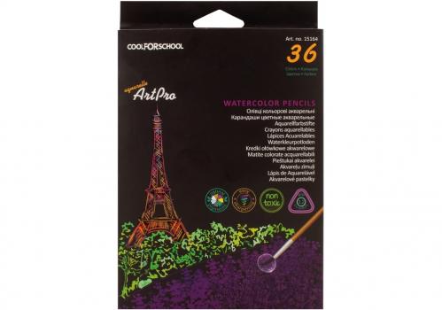 Карандаши цветные профессиональные акварельные "Art Pro", 36 цветов, треугольные