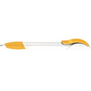 Ручка шариковая "hattrix soft" бело-желтая