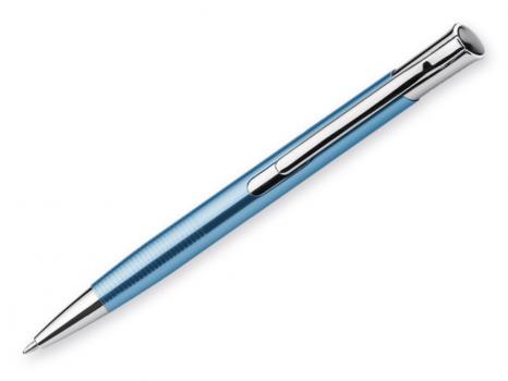 Металлическая шариковая ручка, синие чернила,