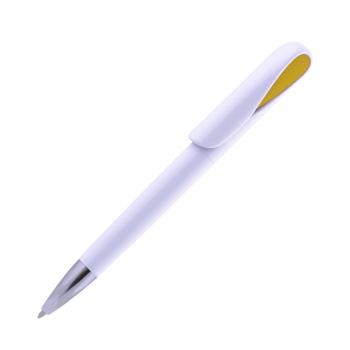 Ручка шариковая, пластиковая split, белая