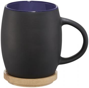 Керамическая чашка Hearth с деревянной крышкой/костером 400 мл