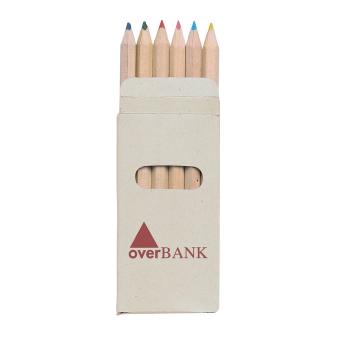 Набор из 6 цветных карандашей ABIGAIL, 20,5х4,2х2,3 см