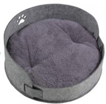 Лежак с подушкой Circle для собак и котов войлок D 50 см