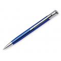 Металлическая шариковая ручка, синие чернила, темно синий