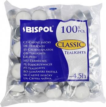 Свічки чайні Bispol Classic Tealights 1,5 см 100 шт