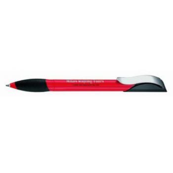Ручка шариковая "hattrix-metal" черно-красная 