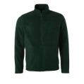 Куртка мужская флисовая James Nicholson, темно-зеленый