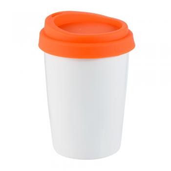 Керамическая чашка с двойной стенкой Jess 280 мл Оранжевая