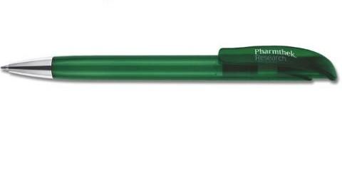 Ручка шариковая "challenger xl" прозрачно-зеленая 