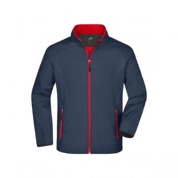 Промо куртка мужская Softshell, серый/красный