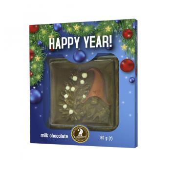 Шоколад "Happy year!" молочный, 80 г
