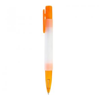 Ручка пластиковая, шариковая, оранжевая